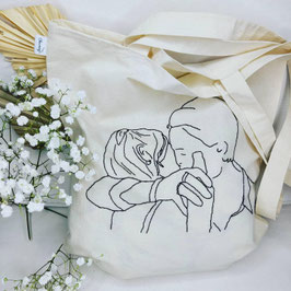 Personalisierter Totebag bestickt