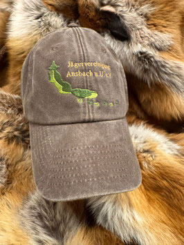 Vintage Cap braun Jägervereinigung Ansbach