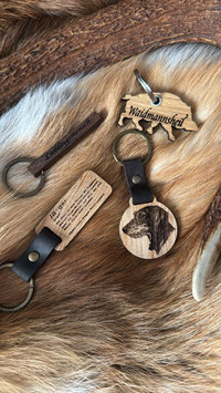 Holz Schlüsselanhänger mit Wunschgravur