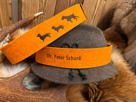 Wollfilz Hutband mit Stick
