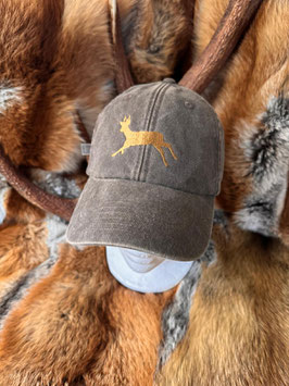 Leichte Vintage Sommercap mit Metallschließe und Stick