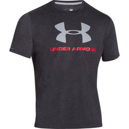 UNDER ARMOUR Sportstyle Logo T-Shirt Black / Red / Steel