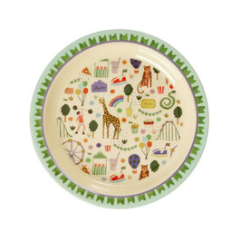 piatto piano FUN FAIR print - menta