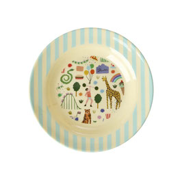 piatto fondo FUN FAIR print - menta