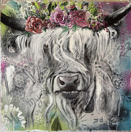 "Pink Lady" 80x80cm