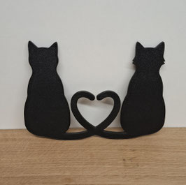 Deko-Katze HERZ, gross