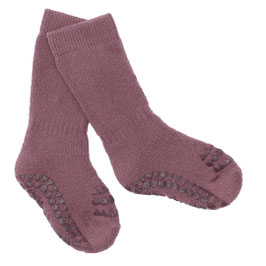 GoBabyGo Krabbelsocken plum