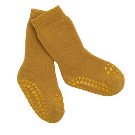 GoBabyGo Krabbelsocken mustard