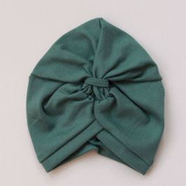 Wooly Organic turban petrol