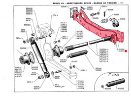 353317 TRAVERSE SOUS MOTEUR POUR 11 B, C et F