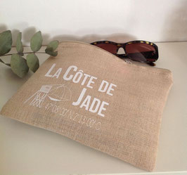 Pochette jute "Côte de Jade"