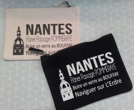 Pochette zippée "Nantes"