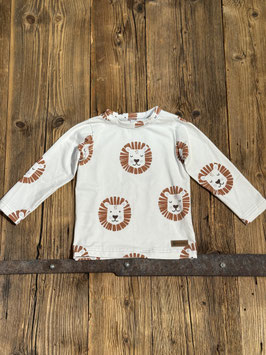Langarmshirt weiß mit Löwen