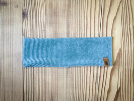 Stirnband gerade aus Jerseycord in camel beige