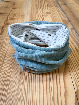 Jersey-Cord Loop in mint mit Autos