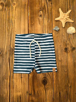 UV Badeshort blau mit Streifen