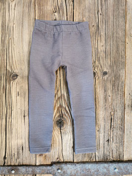 Leggins aus Ripp Jersey in taupe