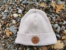 Hipster Beanie Rippstrick nude