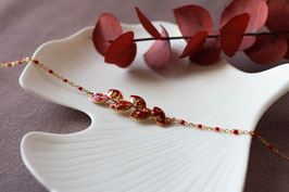 Bracelet MARGOT Perles - Rouge