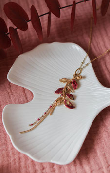 Collier June - Nuances de Framboise
