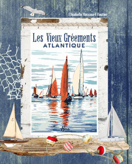 ref: AF10 " Les Vieux Gréements - Atlantique "