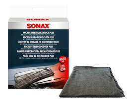 SONAX Microfaser Trocken Tuch Plus, 80 × 50 cm, 1 Tuch