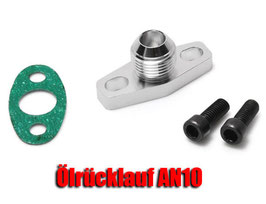 Ölrücklauf Flansch GT/GT-R Garrett Anschluss Adapter Öl Turbolader AN10 Dash 10