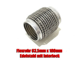 Flexrohr Flexstück 63,5mm x 100mm Interlock Gruppe A Universal verstärkt