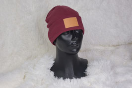 Hipster Beanie - weinrot