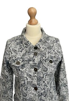 nr 0013 merk PARK LANE maat L (donker blauw/wit)
