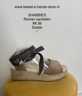 nr 099 leer/suede SHABBIES maat 40