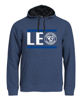 LEO HOODIE (BLAUMELIERT)