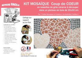 GD KIT MOSAIQUE - COUP DE COEUR - plateau 20x30