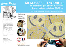 GD KIT MOSAIQUE - LES SMILES - plateau 20x30