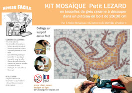 GD KIT MOSAIQUE - PETIT LEZARD - plateau 20x30