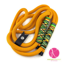 Retriever-Leine Wutz Design "Orange-Grün"