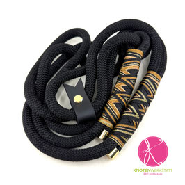 Retriever-Leine Wutz Design "Black-Gold"