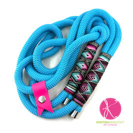 Retriever-Leine Wutz Design "Cyan"