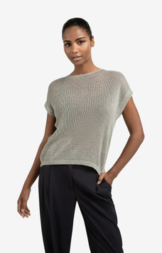 YAYA - Sleeveless Knit Top With Back Button Detail