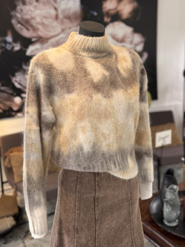 YAYA - Knitted Sweater With Melange Print