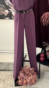 Summum - Foam Wide-Leg Trousers Bordeaux