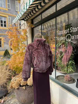 Rino & Pelle - Faux Fur Jacket Ambra Chocolate Bean