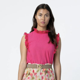 Coster CPH - Blouse With Ruffles Fuchsia