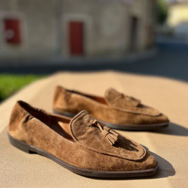 Billi Bi - Loafer Suede With Tassel Tabac