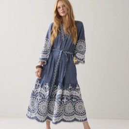 Summum - Dress Chambray With Embroidery