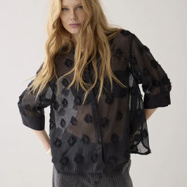 Summum - Blouse A-Line 3D Dots Black