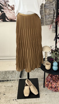 Coster Copenhagen - Diamond Plisse Skirt Taupe