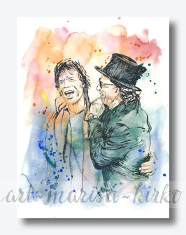 Mick Jagger & Keith Richards