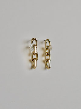 RUBIN PIERCE Gold/Herkimer Diamond