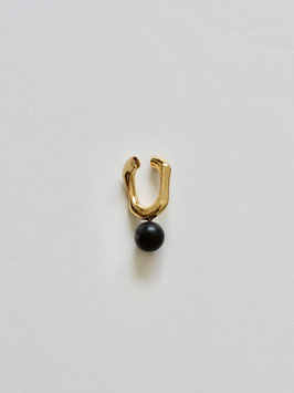 DUAL Onyx EAR CUFF Gold